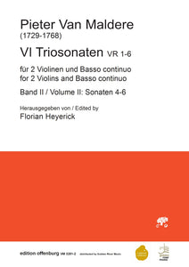 Pieter van Maldere: VI Triosonatas, Volume II (Sonata 4-6)